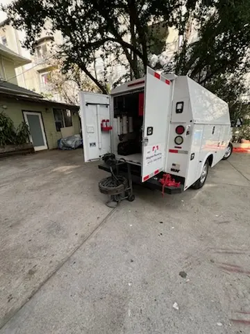 Magnet Plumbing service vehicle on-site for Slab Leak Repair in Florida Ridge